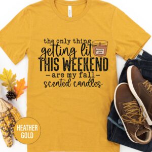 Lit Candle Festive Tee - Exclusive At Holidayshirts.com