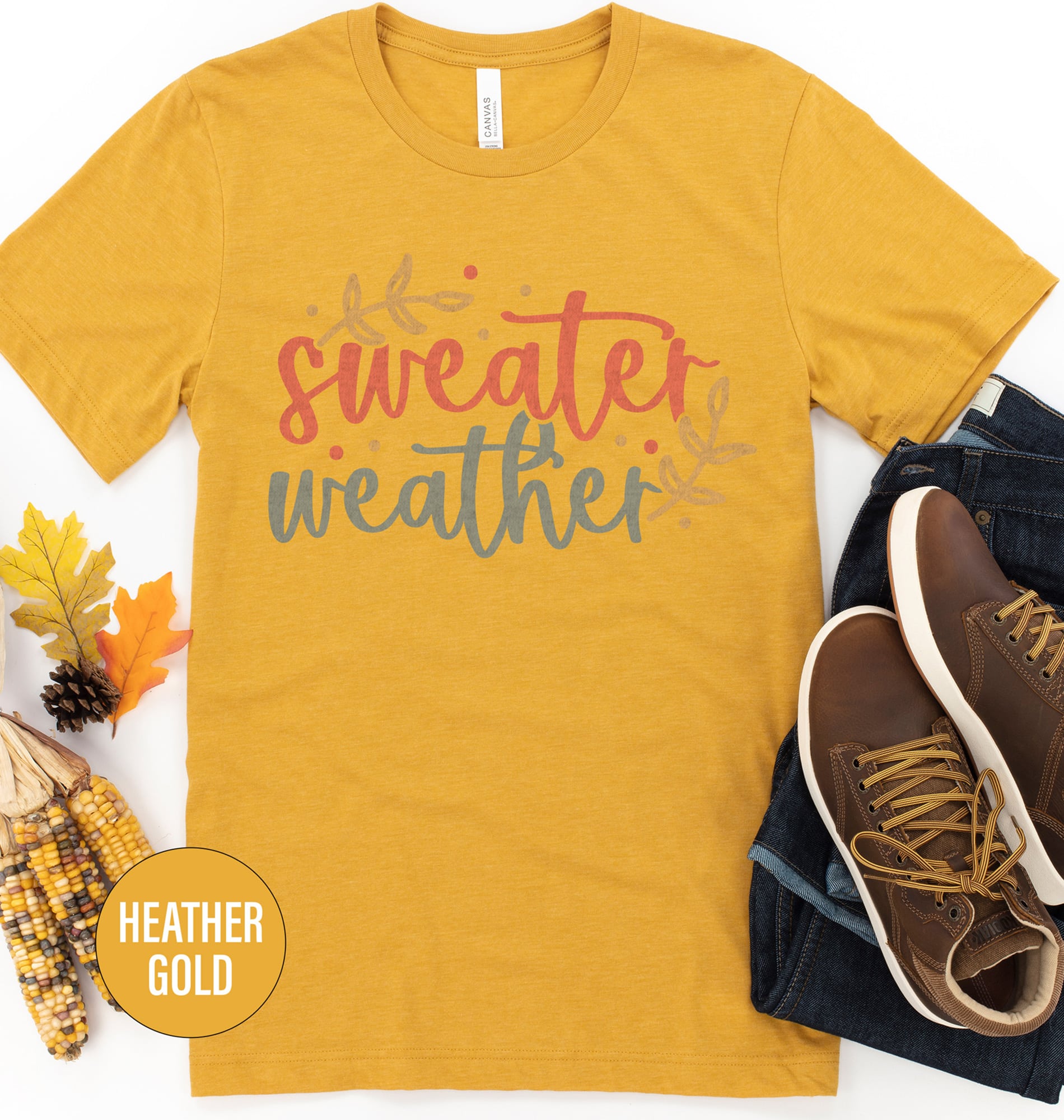 Autumn Bliss Cozy Sweater Tee - Holidayshirts.com