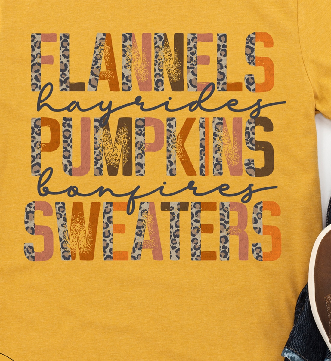 Cozy Pumpkin Flannel Sweater Tee - Holidayshirts