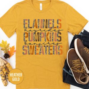 Cozy Pumpkin Flannel Sweater Tee - Holidayshirts