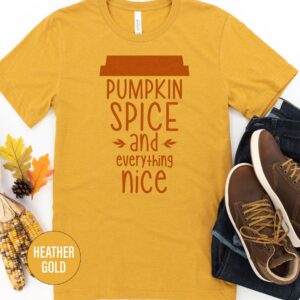 Chic Pumpkin Spice Holiday Tee By Holidayshirts