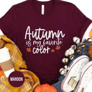Autumn Vibes Favorite Color Tee - Holidayshirts.com