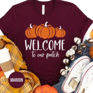 Harvest Welcome Patch Fall Tee - Holidayshirts