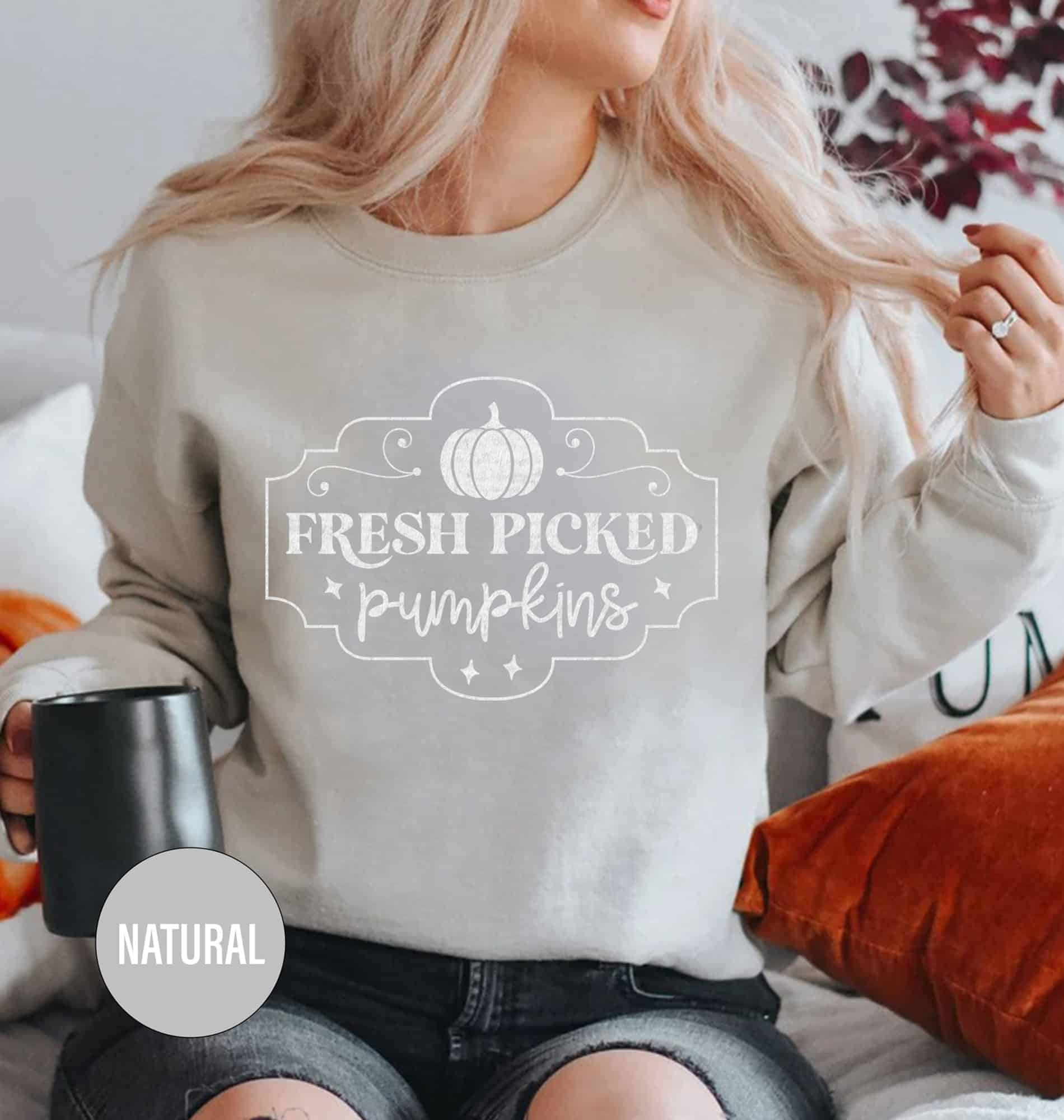 Freshly Picked Farm Pumpkin Tee - Holidayshirts