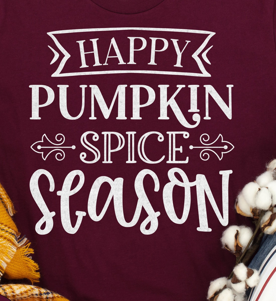 Holidayshirts.com's Cozy Pumpkin Spice Fall Tee