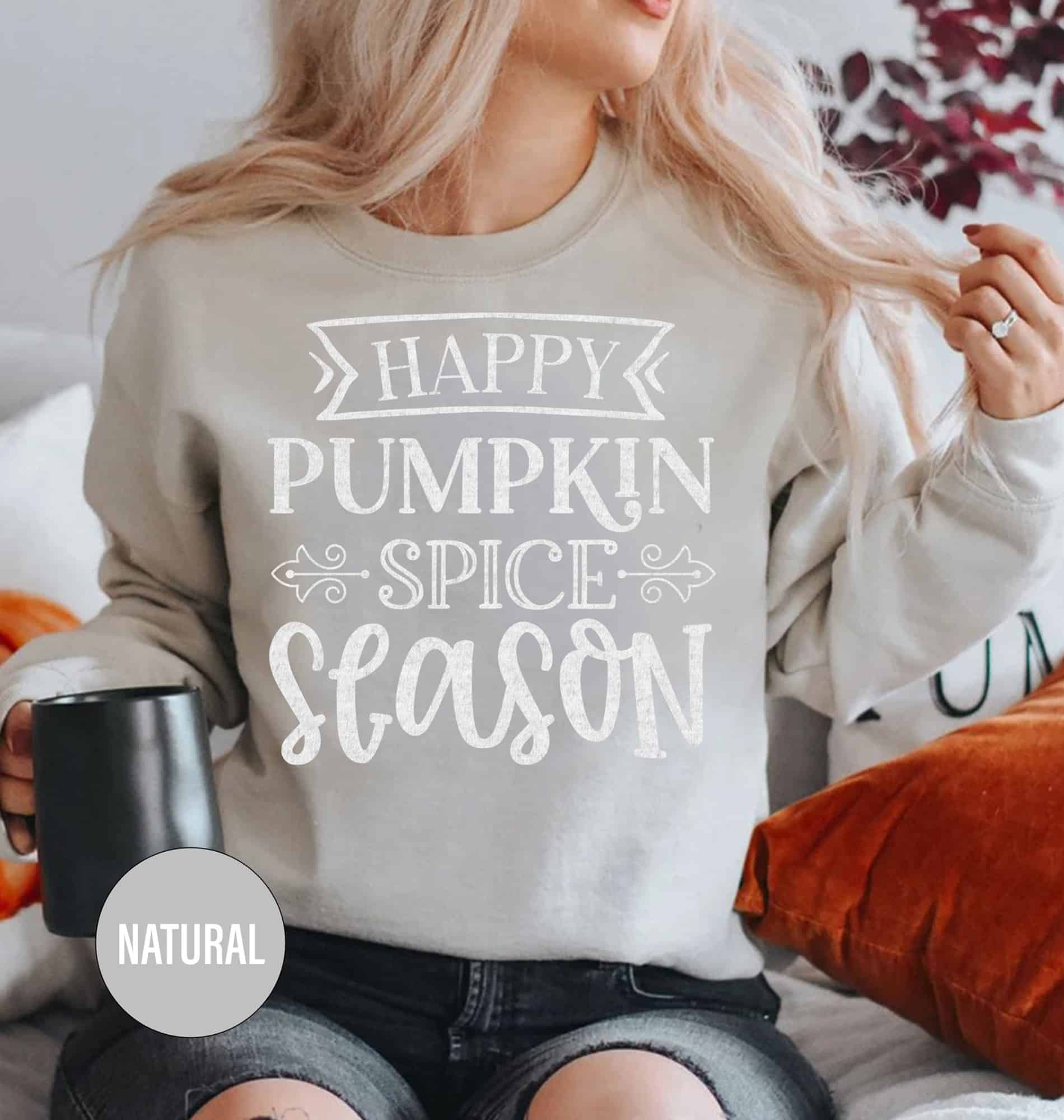 Holidayshirts.com's Cozy Pumpkin Spice Fall Tee