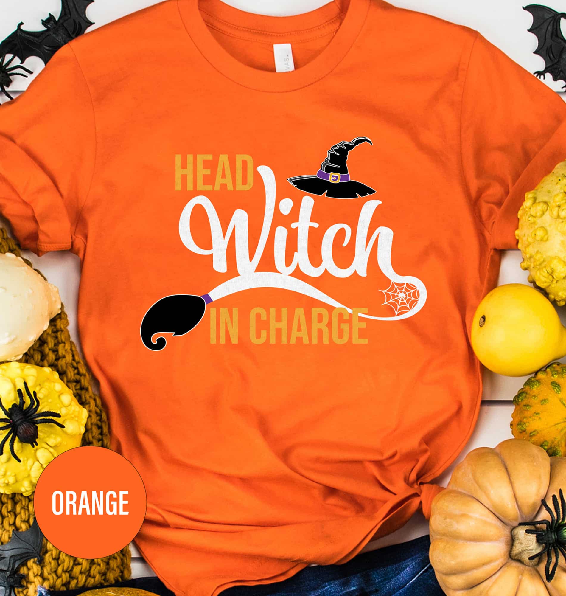 Head Witch In Charge Halloween T Shirt