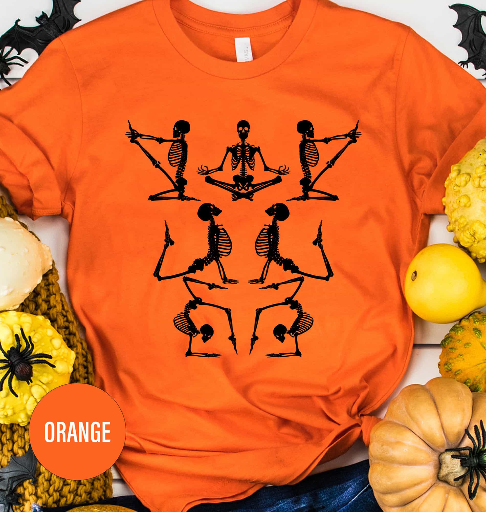 Yoga Skeletons Halloween T Shirt