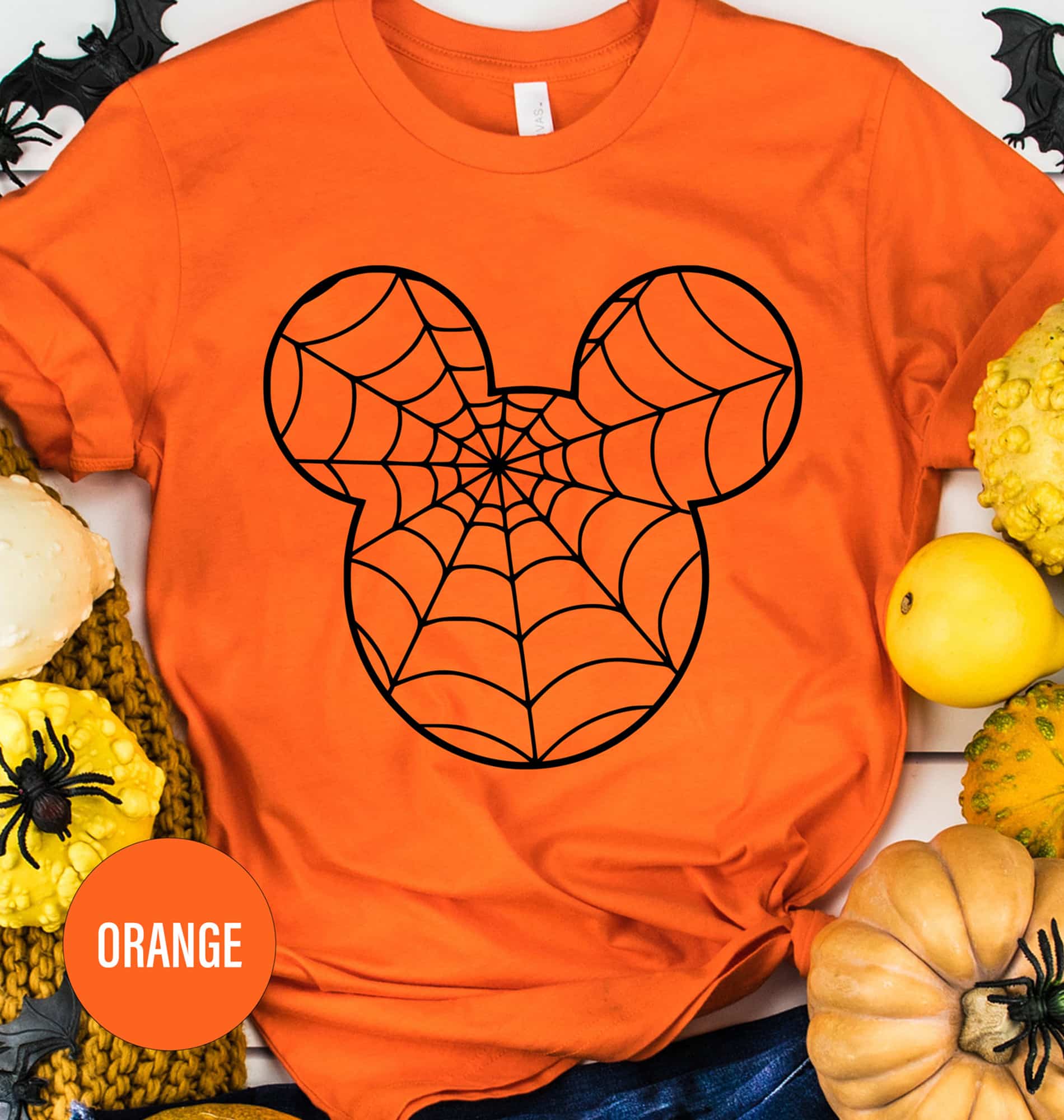 Mickey Spider Web Halloween T Shirt