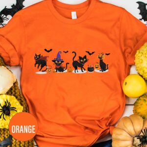 Cute Halloween Cat Halloween T Shirt