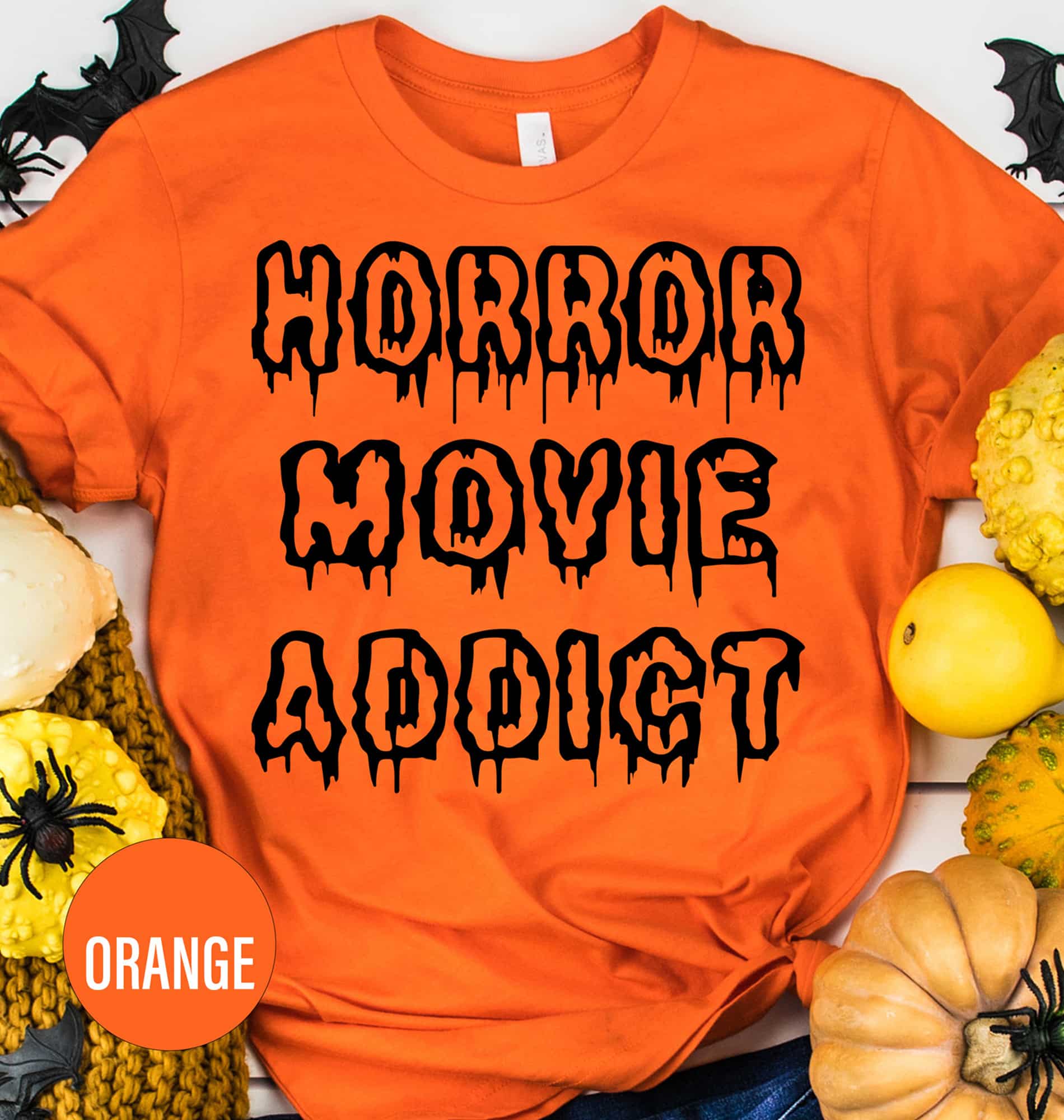 Horror Movie Addict Halloween T Shirt