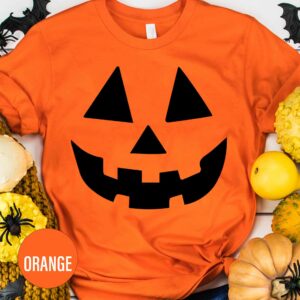 Cute Pumpkin Face Halloween T Shirt