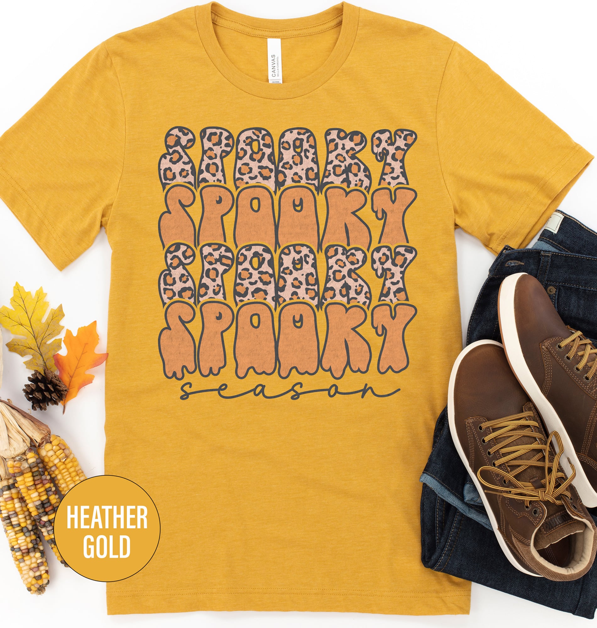 Fall Lepard Spooky Shirt - Holidayshirts Special