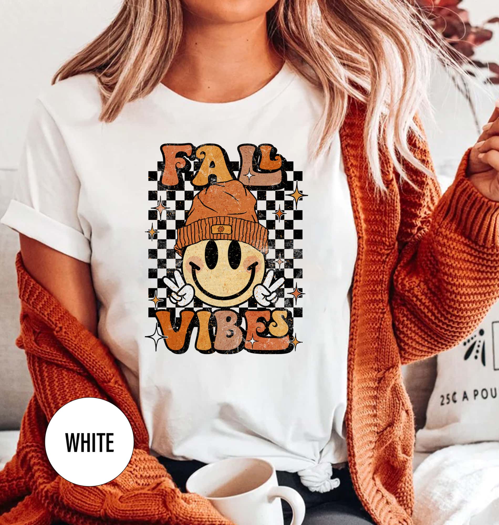 Fall Vibes Vintage-style Tee From Holidayshirts