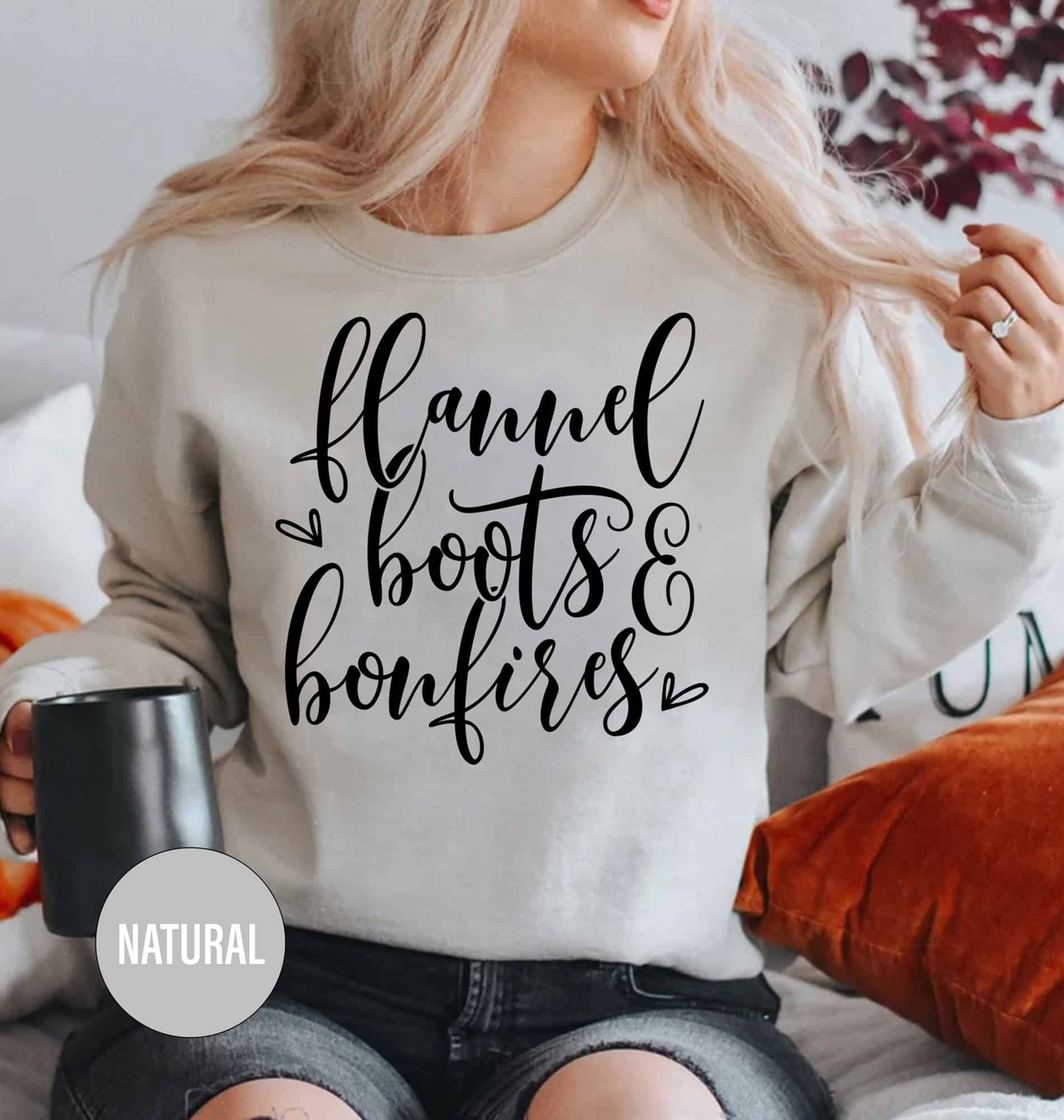 Cozy Flannel & Boots Bonfire Tee - Holidayshirts