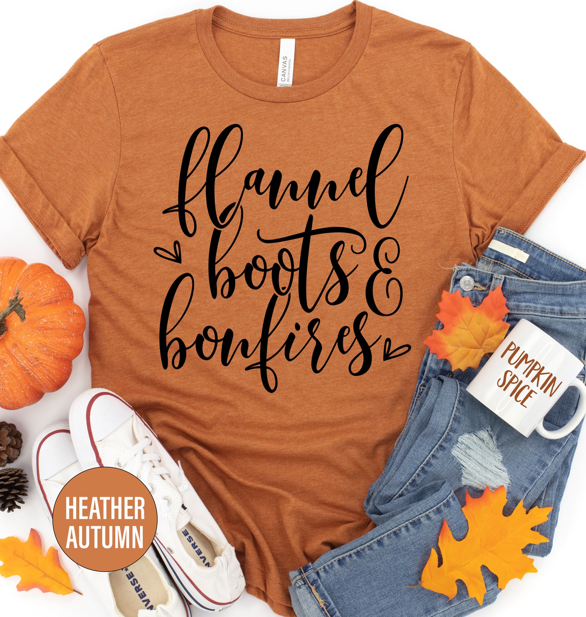 Cozy Flannel & Boots Bonfire Tee - Holidayshirts