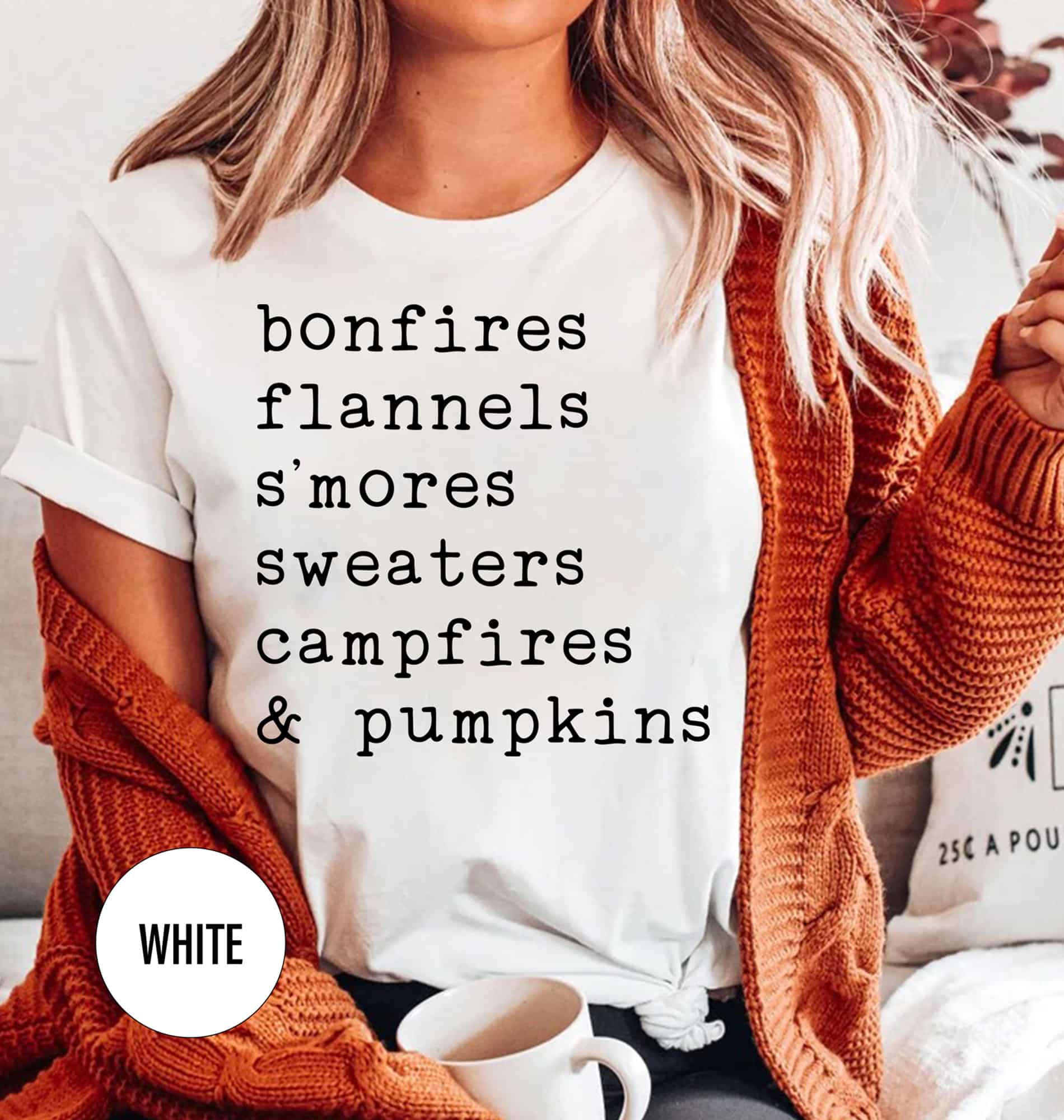 Holidayshirts Bonfire & Pumpkin Fall Tee
