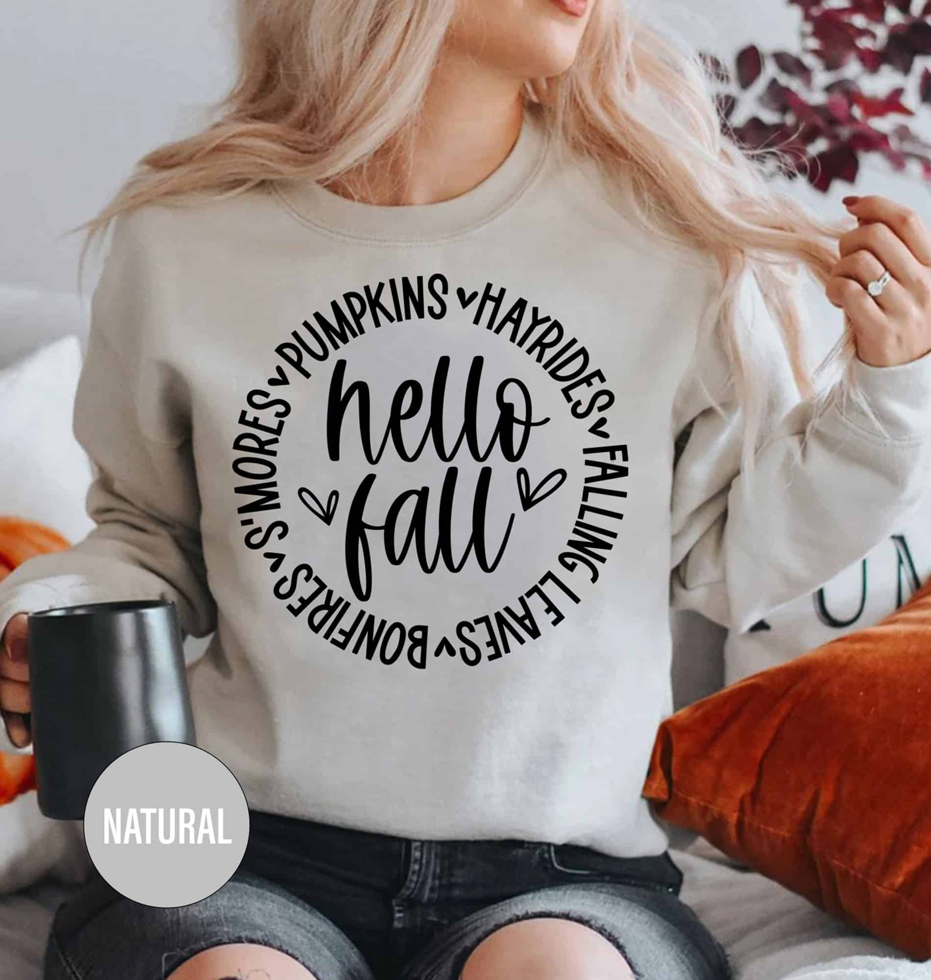 Autumn Embrace Hello Fall Tee From Holidayshirts