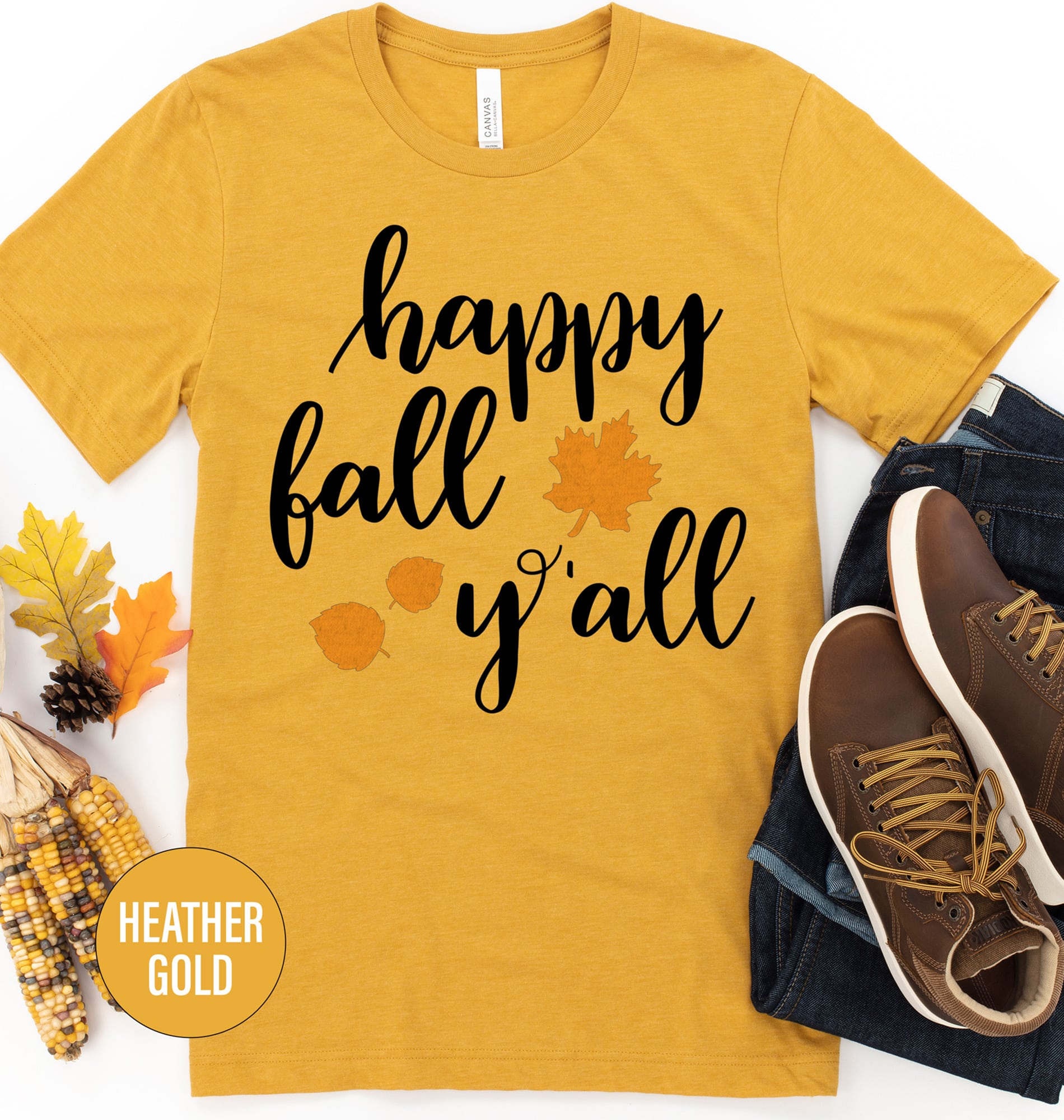 Happy Fall Y'all Festive Tee From Holidayshirts