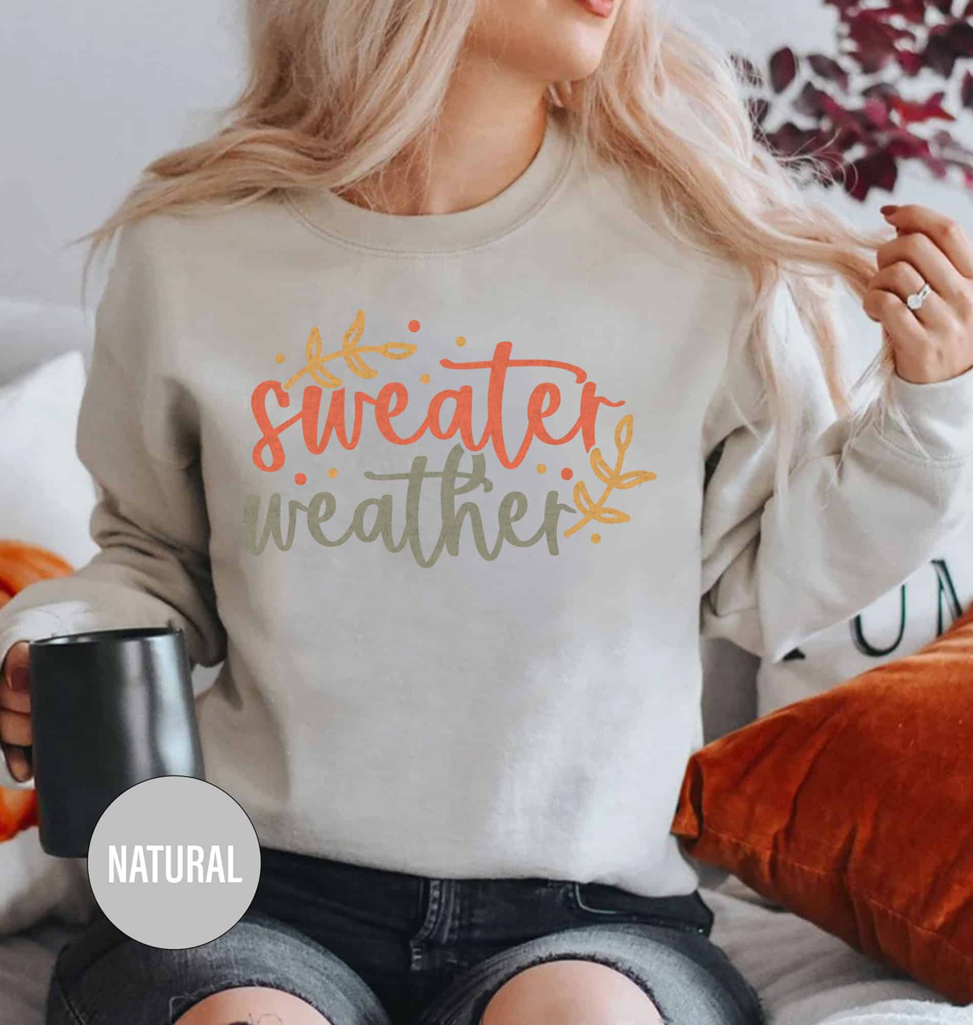 Autumn Bliss Cozy Sweater Tee - Holidayshirts.com