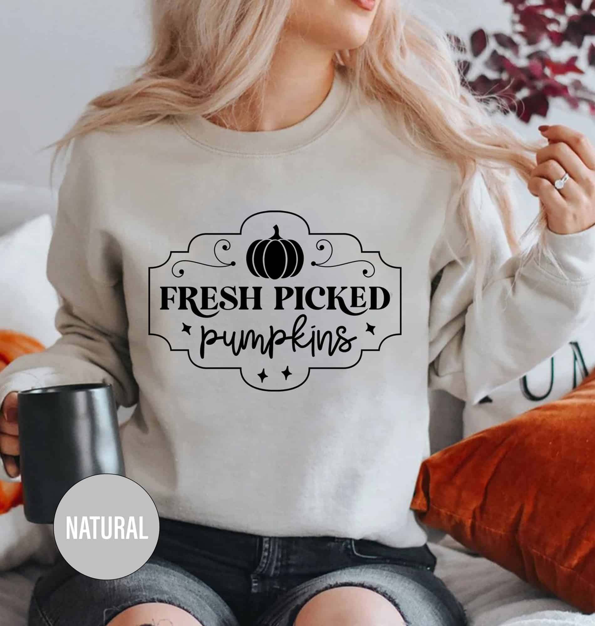 Freshly Picked Farm Pumpkin Tee - Holidayshirts