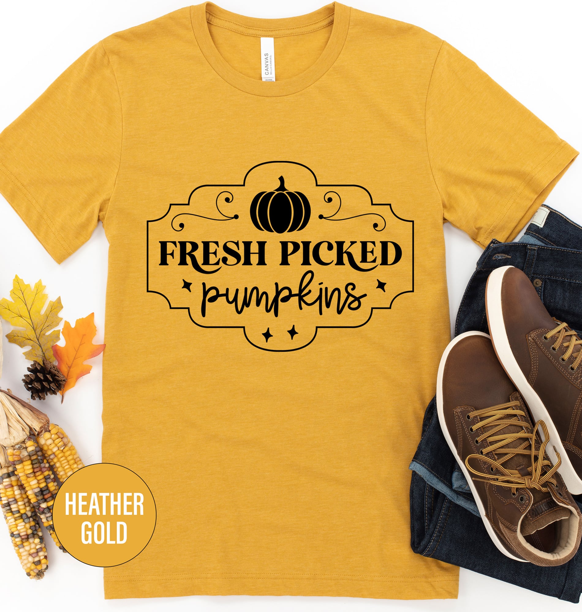 Freshly Picked Farm Pumpkin Tee - Holidayshirts