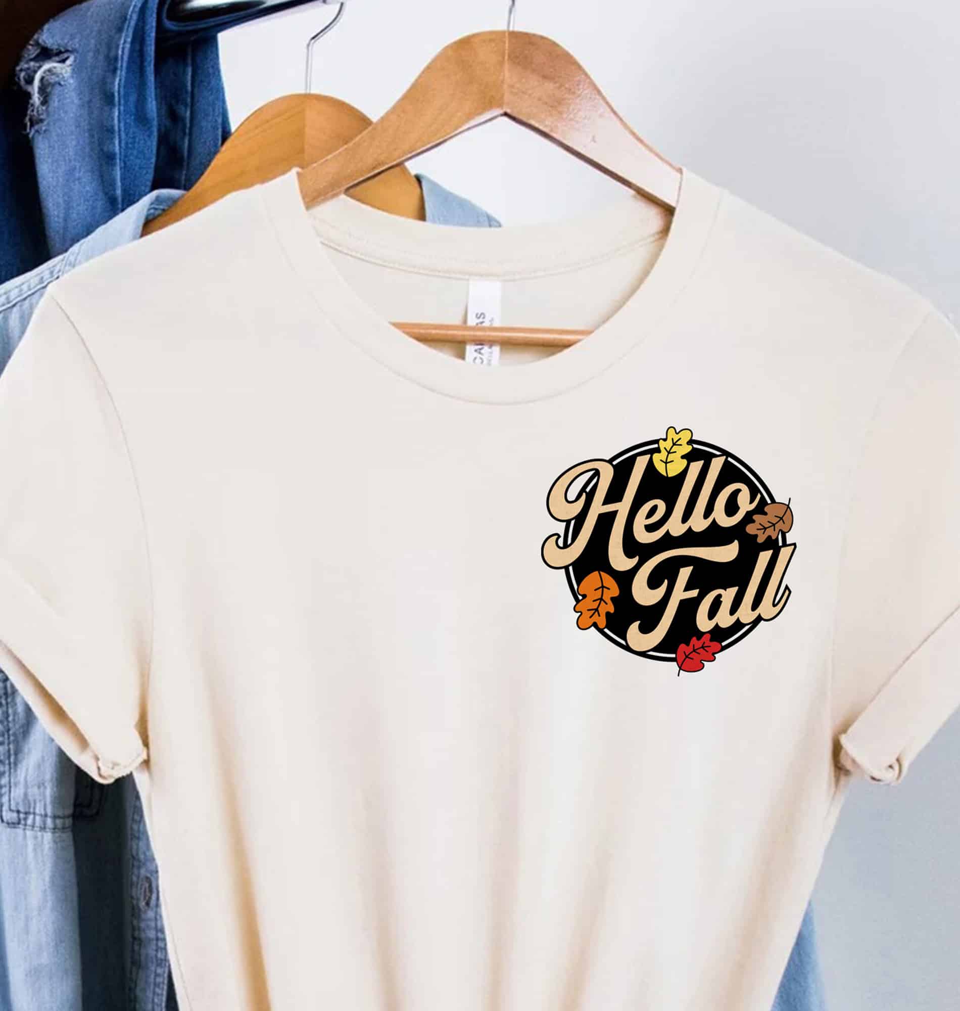 "hello Fall" Cozy Teacher Tee From Holidayshirts