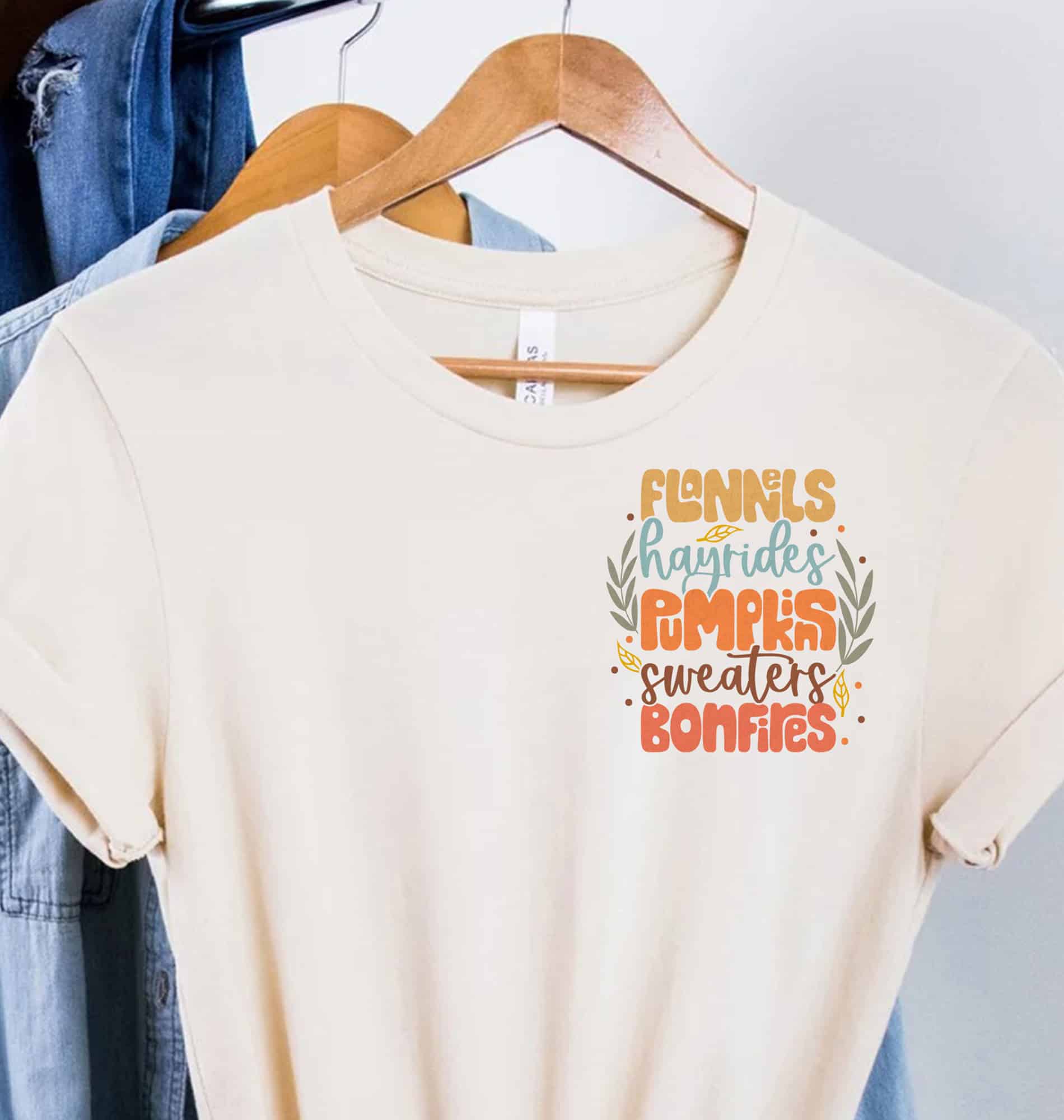 Fall Festivities Flannel Shirt - Pumpkins & Bonfires