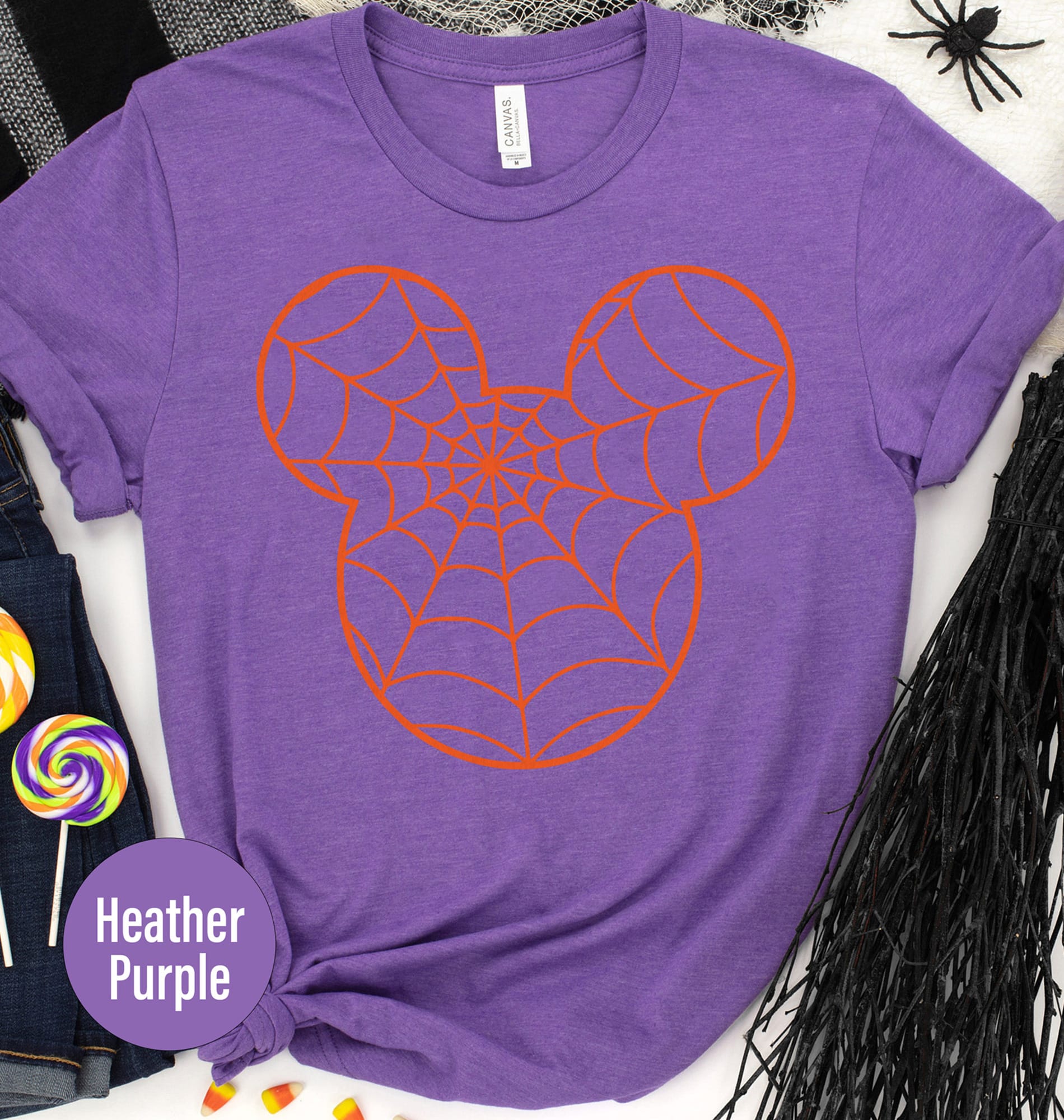 Mickey Spider Web Halloween T Shirt