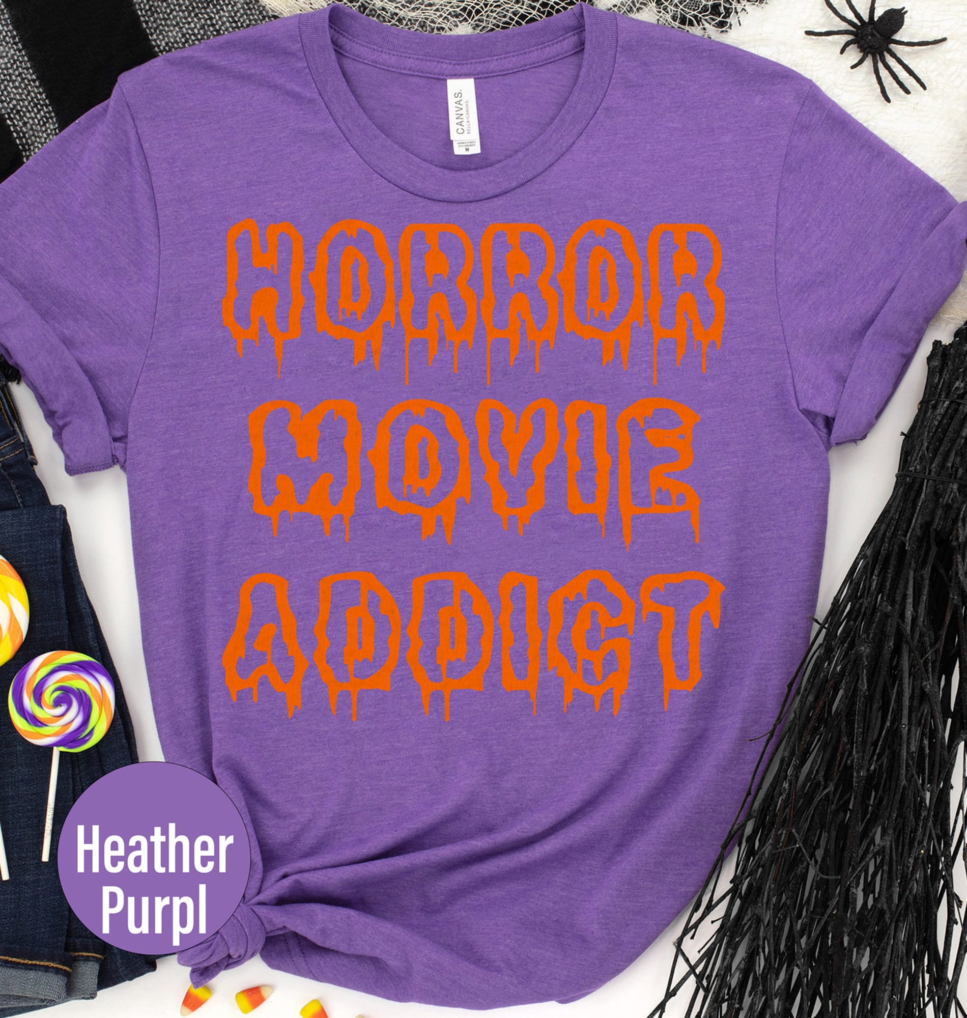 Horror Movie Addict Halloween T Shirt
