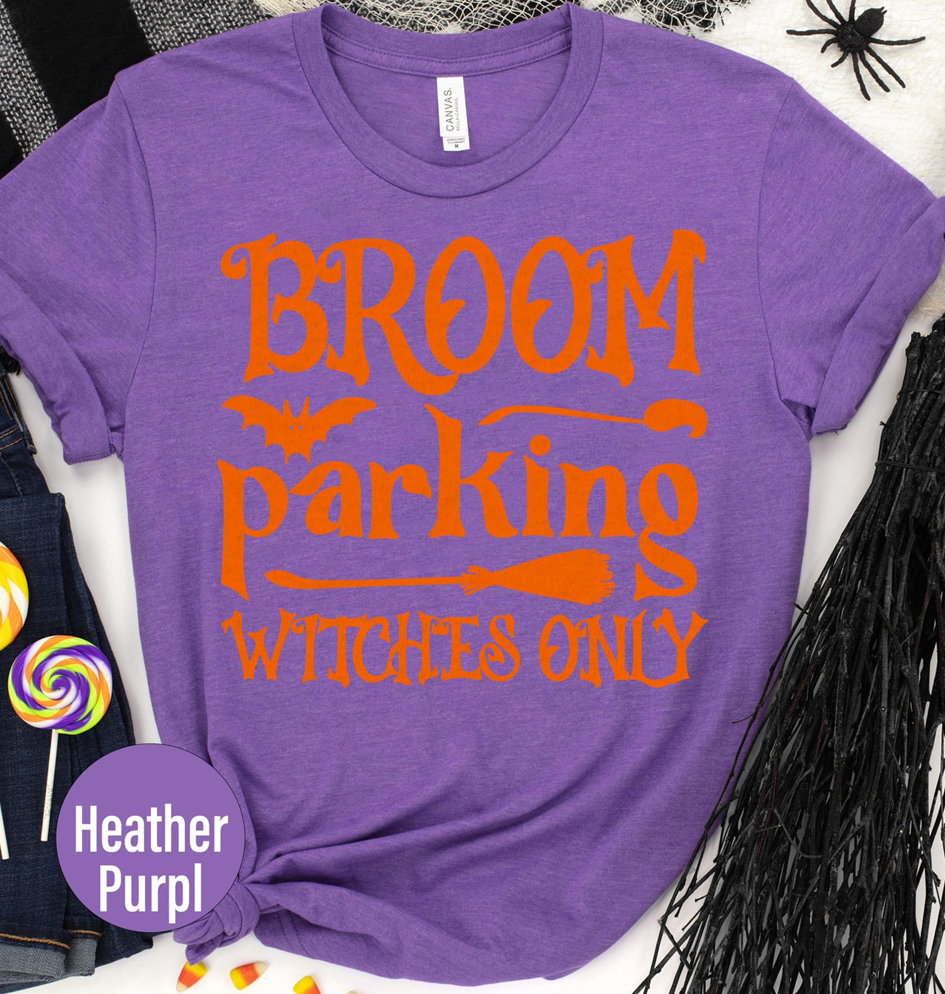 Broom Parking Witches Only Halloween T Shirt