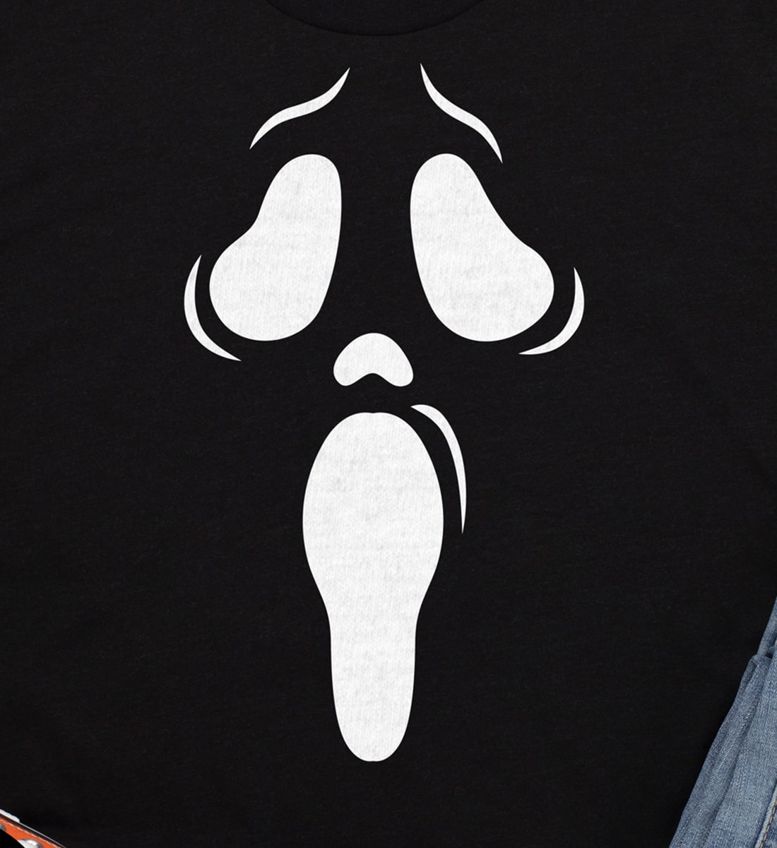 Chic Scream Ghost Face Tee - Halloween Special