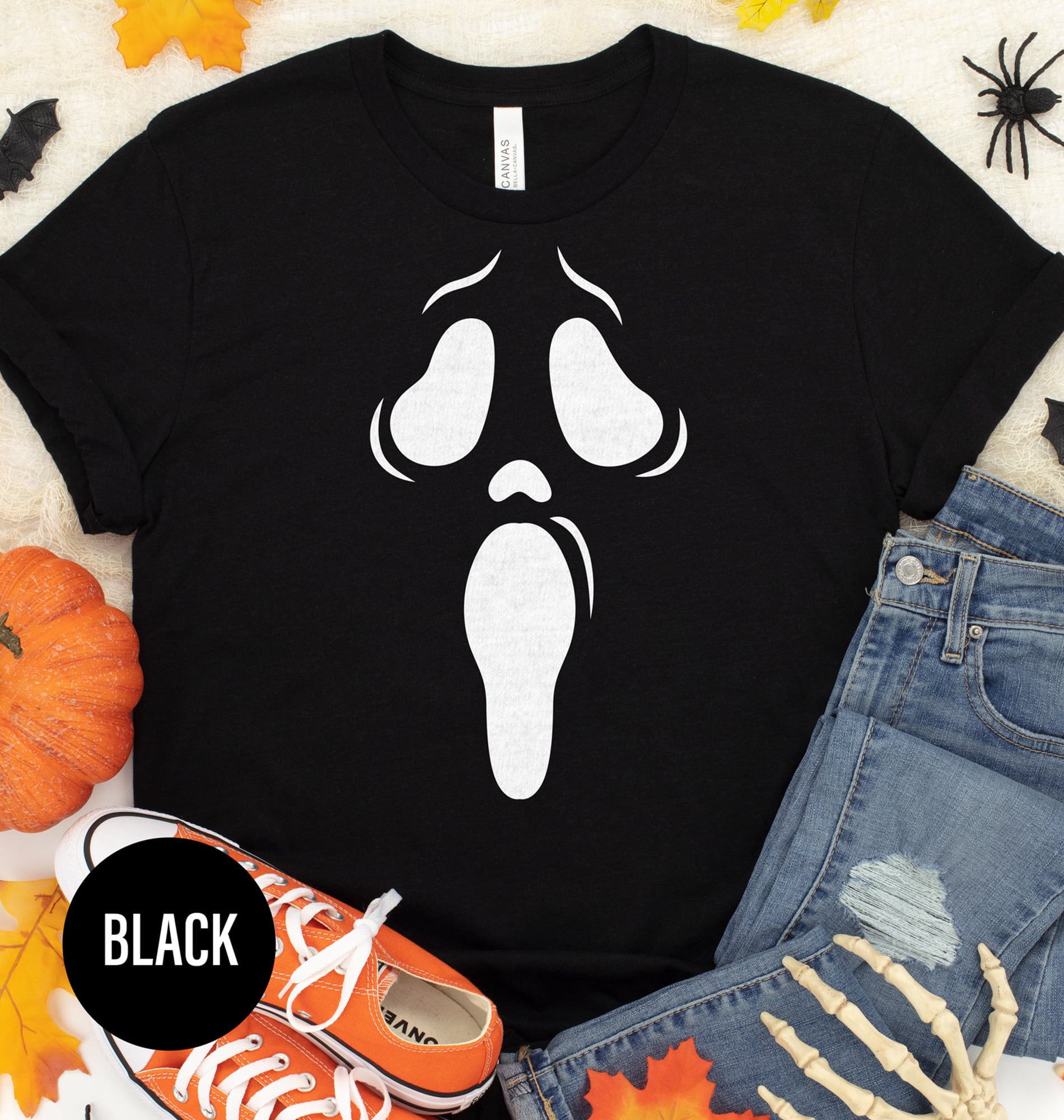 Chic Scream Ghost Face Tee - Halloween Special