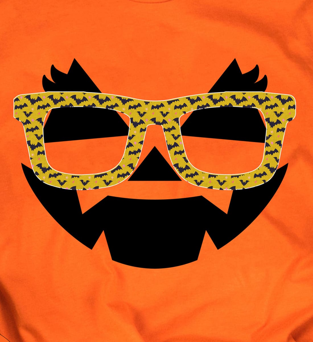Chic Pumpkin Face Tee - Halloween Special