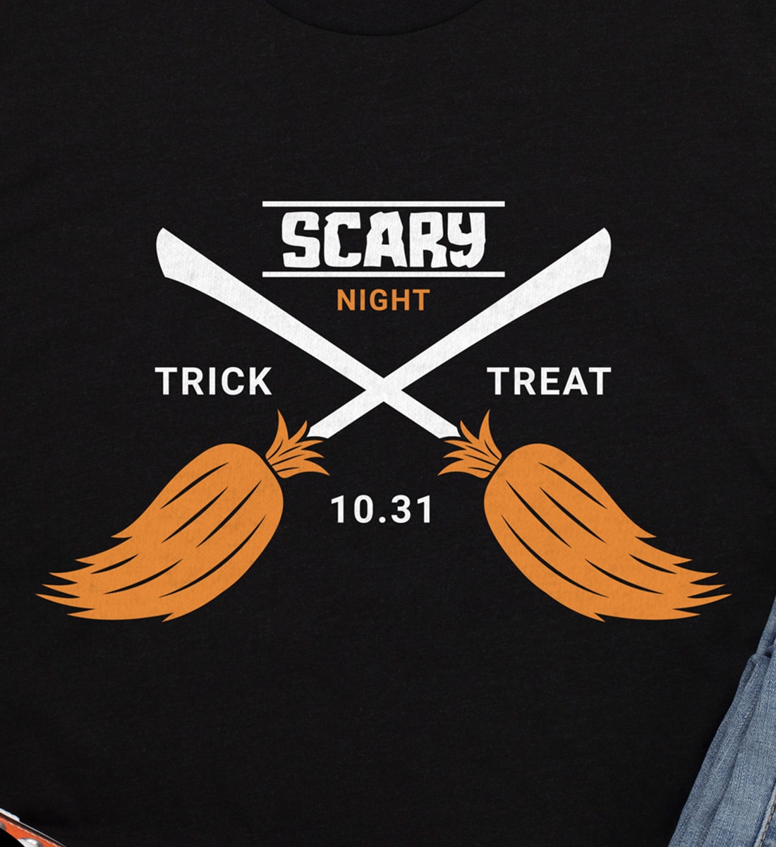 Vintage Scary Night Halloween Tee - Trick Or Treat