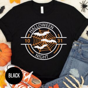 Spooky Bat Night Tee - Unique Halloween Apparel