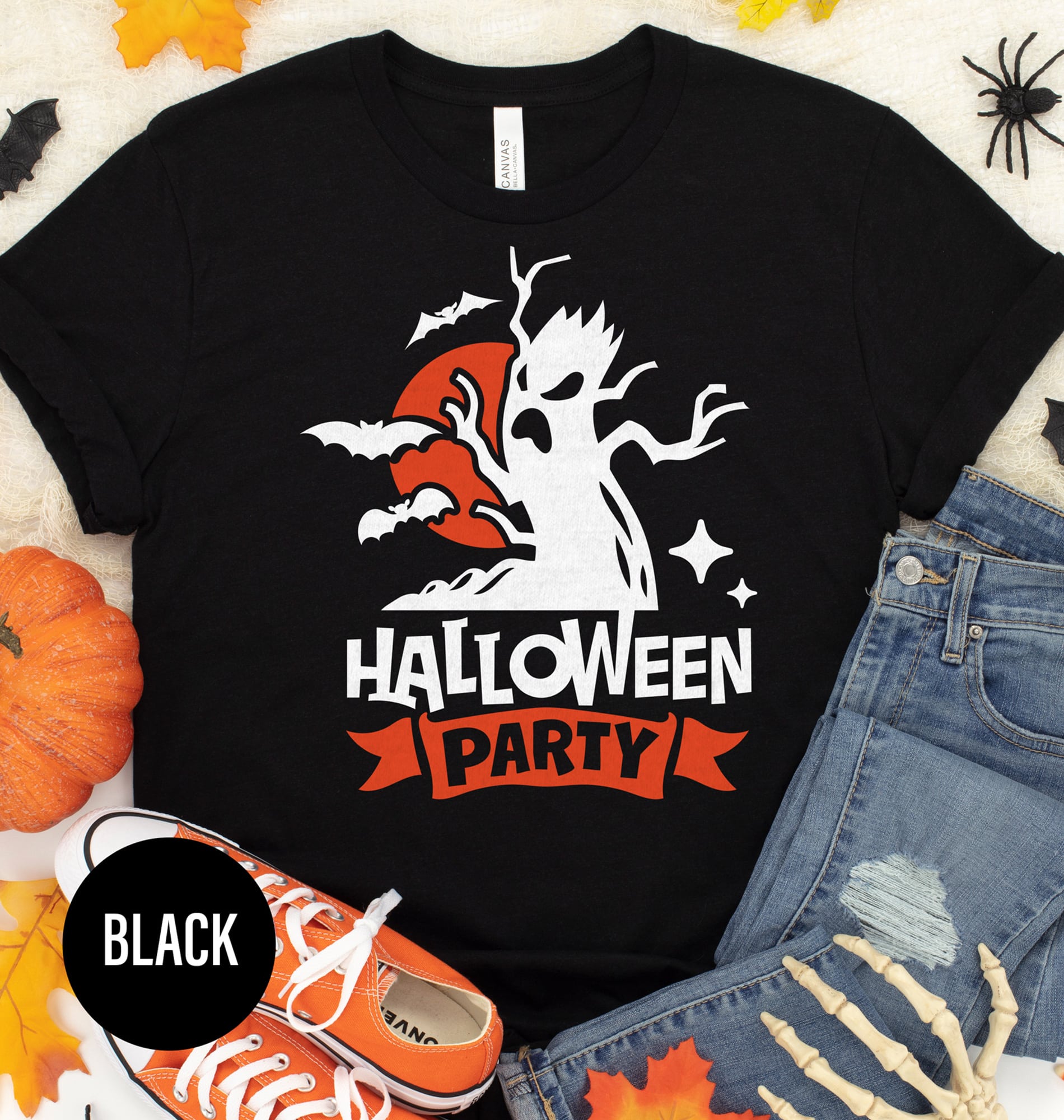 Holidayshirts' Spooky Bat Halloween Party Tee