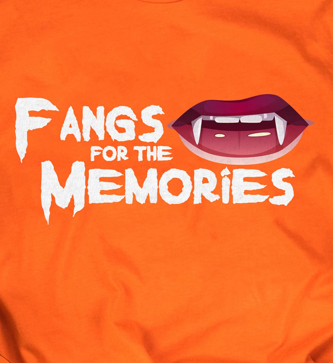 Sleek Fangs Memories Halloween Tee - Holidayshirts