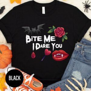 Daring Bite Black Halloween Tee - Holidayshirts.com