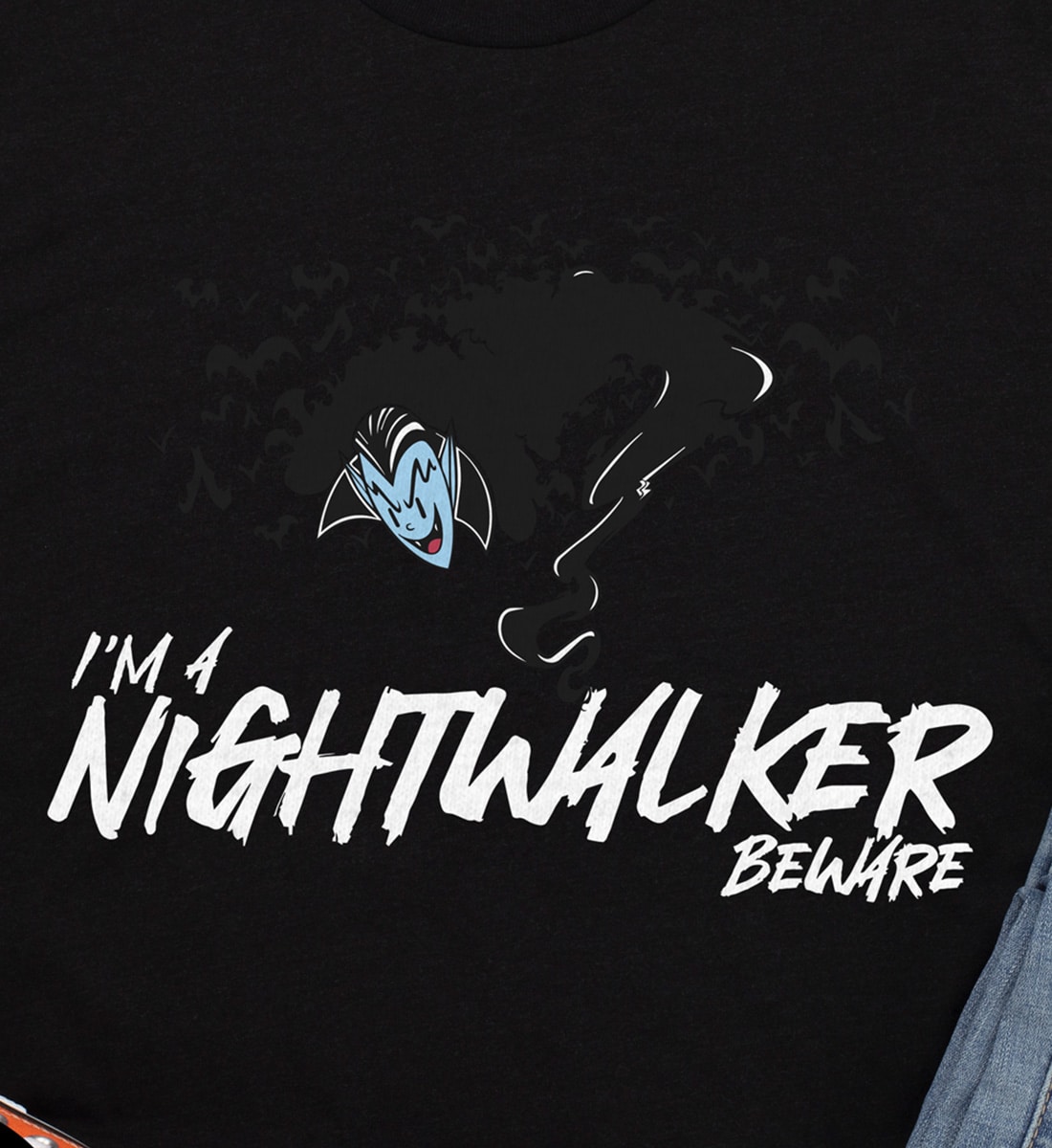 Holidayshirts.com's Spooky Nightwalker Black Tee