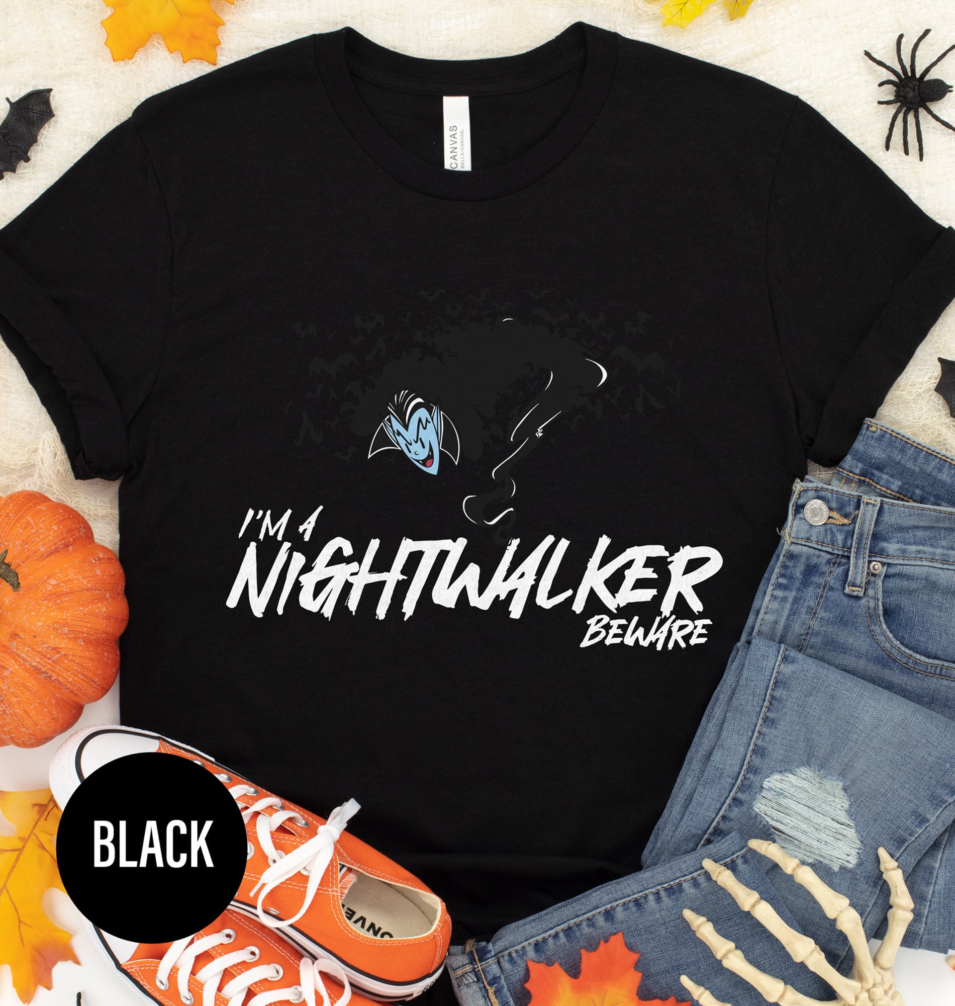 Holidayshirts.com's Spooky Nightwalker Black Tee