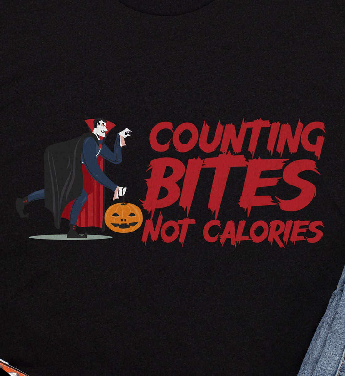 Versatile Counting Bites Halloween Tee