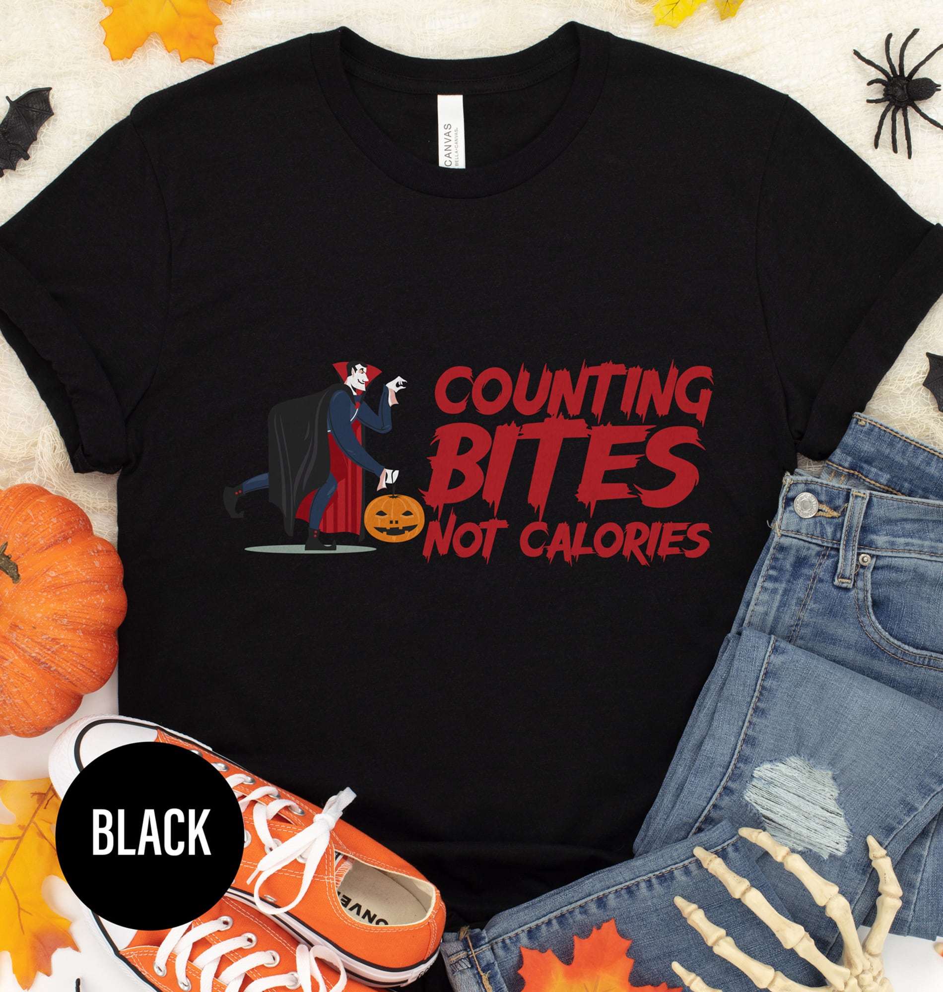 Versatile Counting Bites Halloween Tee