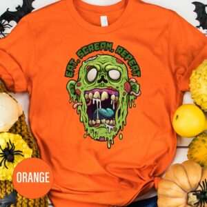Holidayshirts' Spooky Skeleton Eat Scream Repeat Tee