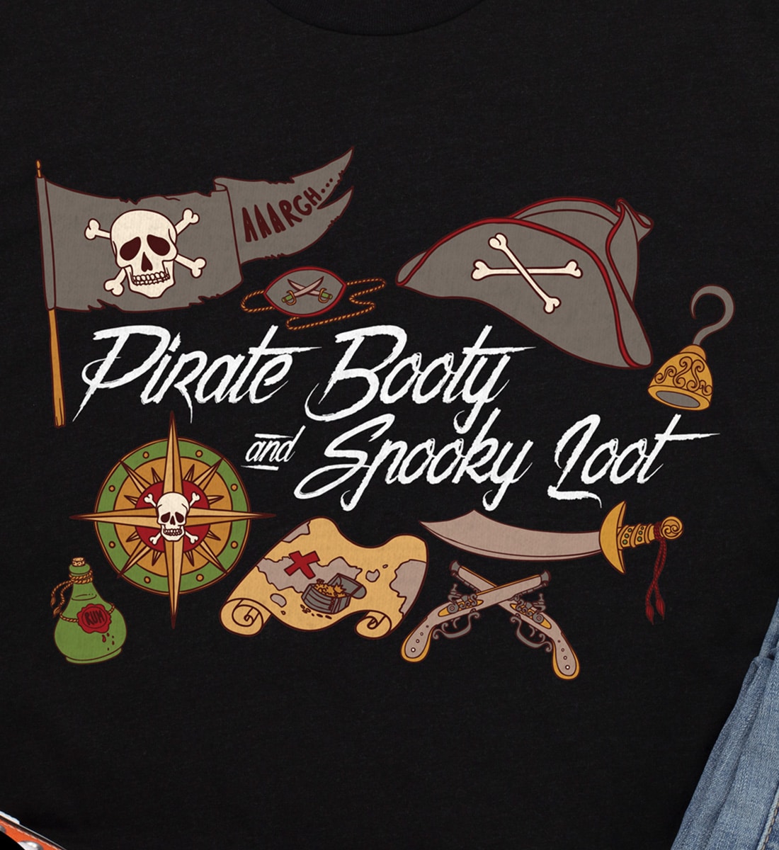Funky Pirate's Booty Halloween Tee - Holidayshirts