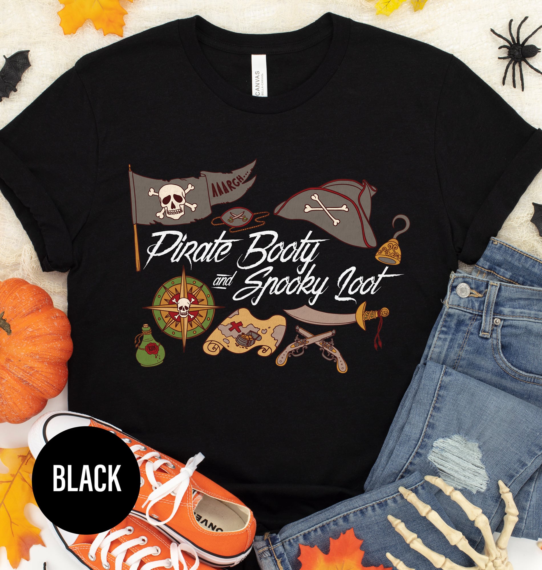 Funky Pirate's Booty Halloween Tee - Holidayshirts