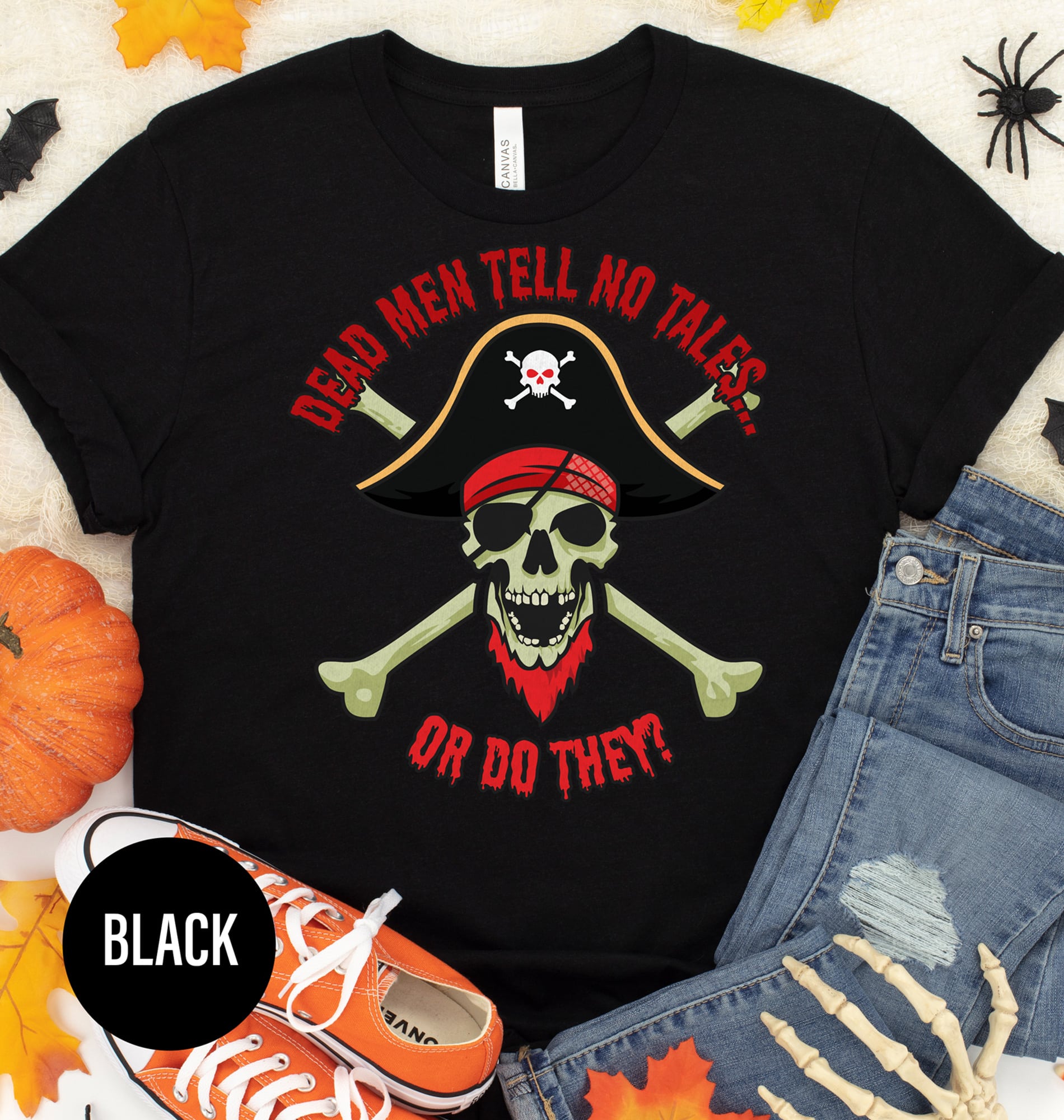 Dead Men Pirate Skeleton Tee - Holidayshirts
