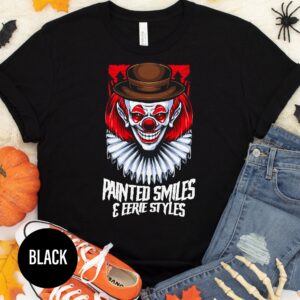 Trendy Painted Smiles Halloween Tee - Holidayshirts