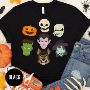 Funky Scary Emojis Halloween Tee - Holidayshirts