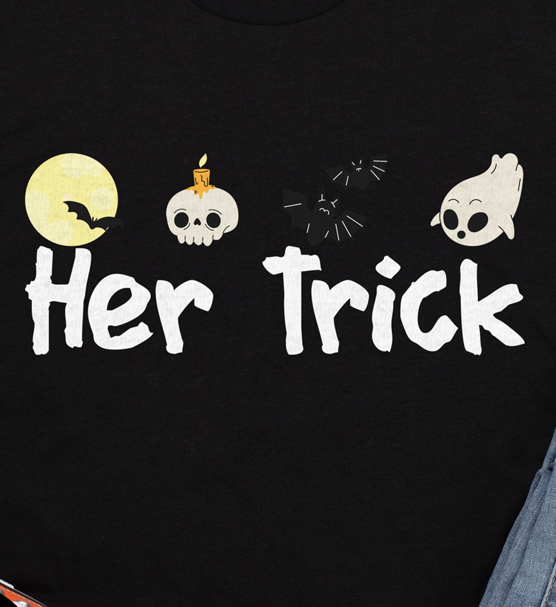 Witchy Delight Halloween Tee - Her Trick Edition